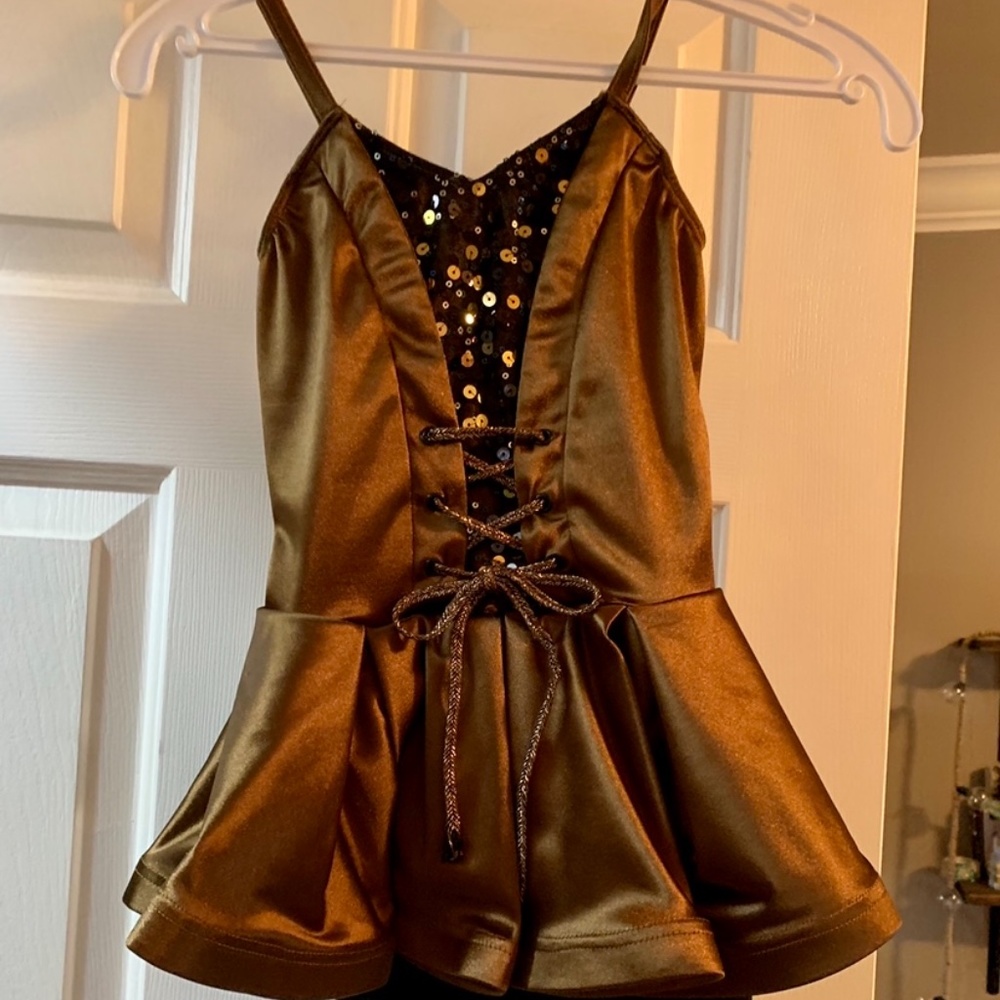 Medium child one piece brown costume